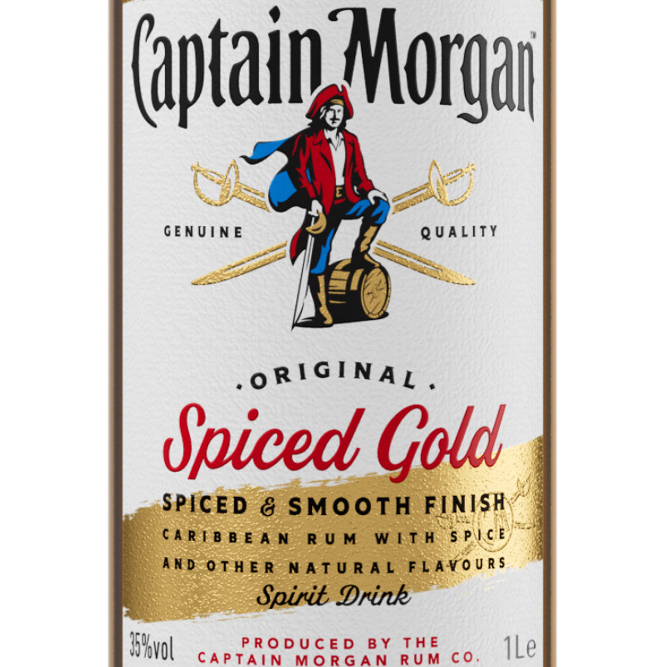 CAPTAIN Prike based spirit rum 1L Gold MORGAN – Original drink Spiced